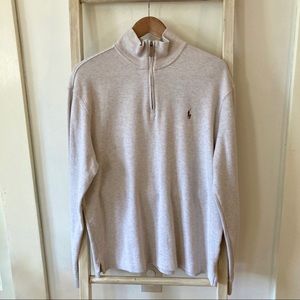 Polo RL Estate Rib 1/4 zip pullover